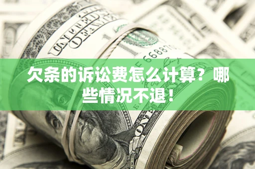 北京欠条的诉讼费怎么计算？哪些情况不退！