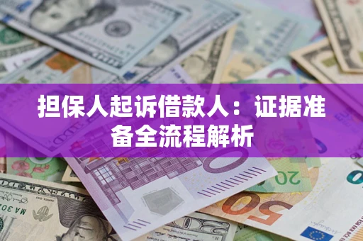 北京担保人起诉借款人：证据准备全流程解析